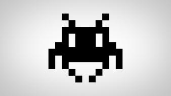 Space invaders artwork pixel wallpaper