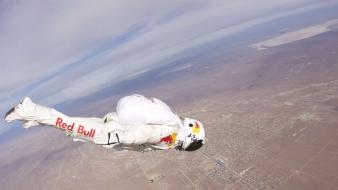 Suit red bull felix baumgartner stratos wallpaper