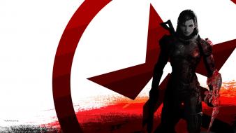 Video games mass effect renegade femshep wallpaper