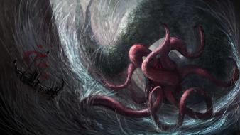 Video games monsters design illustrations creatures digital art wallpaper
