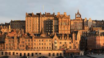 Cityscapes architecture buildings scotland edinburgh panorama wallpaper