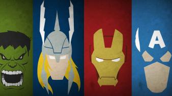 Man thor captain america artwork the avengers wallpaper