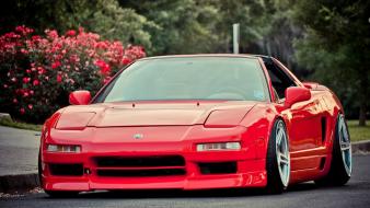 Red cars roads vehicles tuning acura nsx