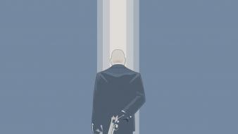 Vector hitman agent 47 bald wallpaper