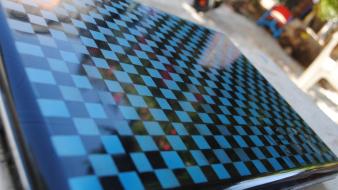 Blue chess laptops checkerboard hewlett packard wallpaper