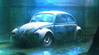 Cars fantasy art volkswagen beetle wallpaper