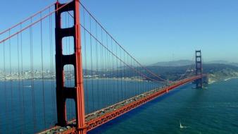 Cityscapes bridges san francisco wallpaper