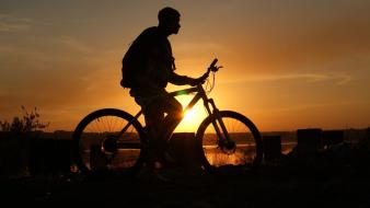 Sunset bicycles wallpaper