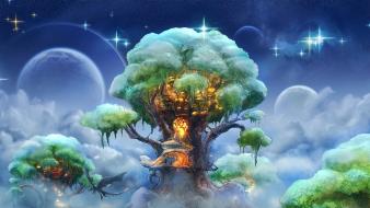 Trees fantasy art artwork wallpaper