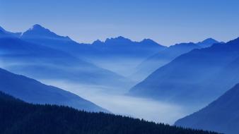 Valley national park washington foggy wallpaper