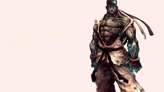 Zombies street fighter animation simple background game wallpaper