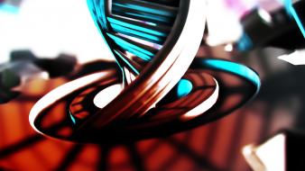 3d view abstract ipad dna render tone sphere wallpaper