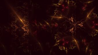 Abstract fractals torchlight digital art raw wallpaper