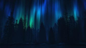 Aurora night sky wallpaper