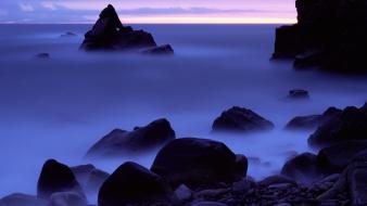 Coast rocks seascapes wallpaper