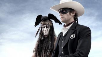 Cowboys johnny depp the lone ranger tonto wallpaper