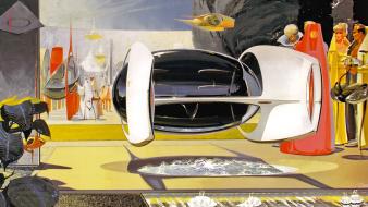Futuristic artwork syd mead future cars wallpaper
