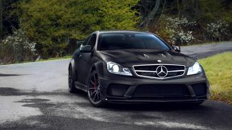 Mercedes benz c63 black series amg automobile wallpaper