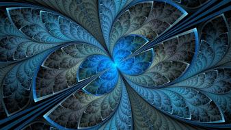 Abstract blue fractals fractal