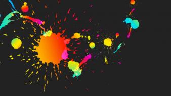 Abstract multicolor dots wallpaper