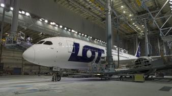Aircraft boeing lot 787 dreamliner polish airlines wallpaper