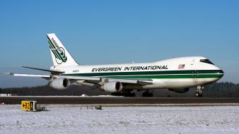 Evergreen boeing 747 aerial tanker water bomber