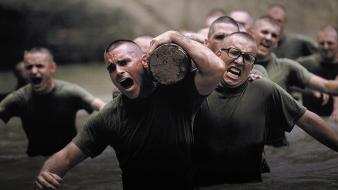 Soldiers military troops training wallpaper