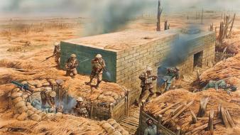Soldiers military world war i artwork wars wallpaper