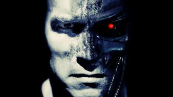 Terminator dark robots men arnold schwarzenegger wallpaper