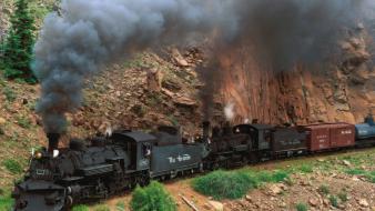 Vintage colorado steam train wallpaper