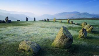 England grass hills rocks circles cumbria keswick wallpaper