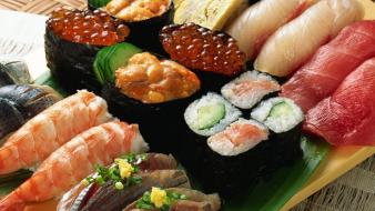 Food sushi sashimi wallpaper