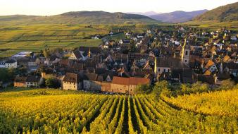 France wine village wallpaper