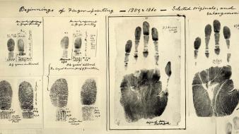 Historical fingerprints wallpaper
