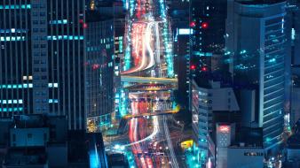 Japan tokyo cityscapes osaka city night wallpaper