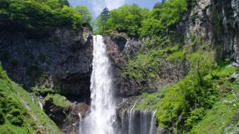 Japan waterfalls nikko (japan) kegon wallpaper