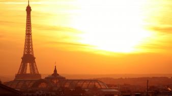 Eiffel tower france paris cityscapes sunlight