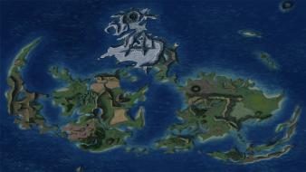 Final fantasy vii video games maps wallpaper