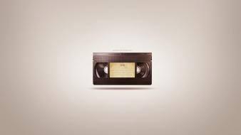 Minimalistic cassette tape vhs wallpaper