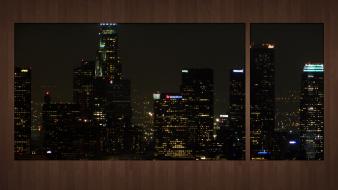 Night usa los angeles cities skyline