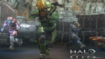 Video games guns halo armor reach battles game wallpaper