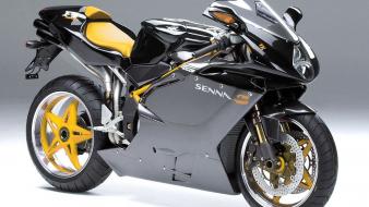 Yellow motorbikes mv agusta f4 senna wallpaper