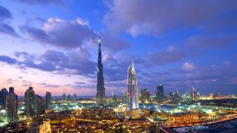 Cityscapes tower dubai skyscapes skies wallpaper