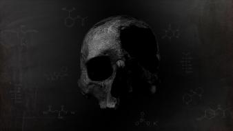 Death dark gray chemistry background chemicals blackboard wallpaper