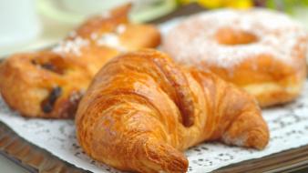 Food bread croissants french cake