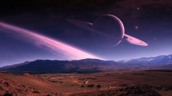 Landscapes stars planets digital art creative