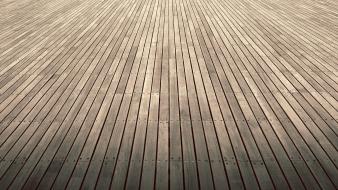 Minimalistic wood dock wallpaper