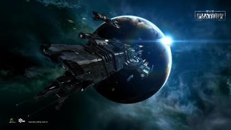 Outer space planets eve online spaceships game