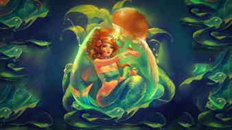 Paintings mermaid underwater sakimichan wallpaper