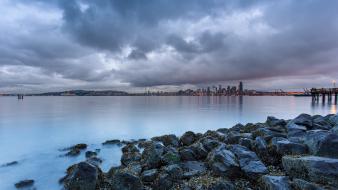 Seattle pier usa overcast hdr photography washington wallpaper